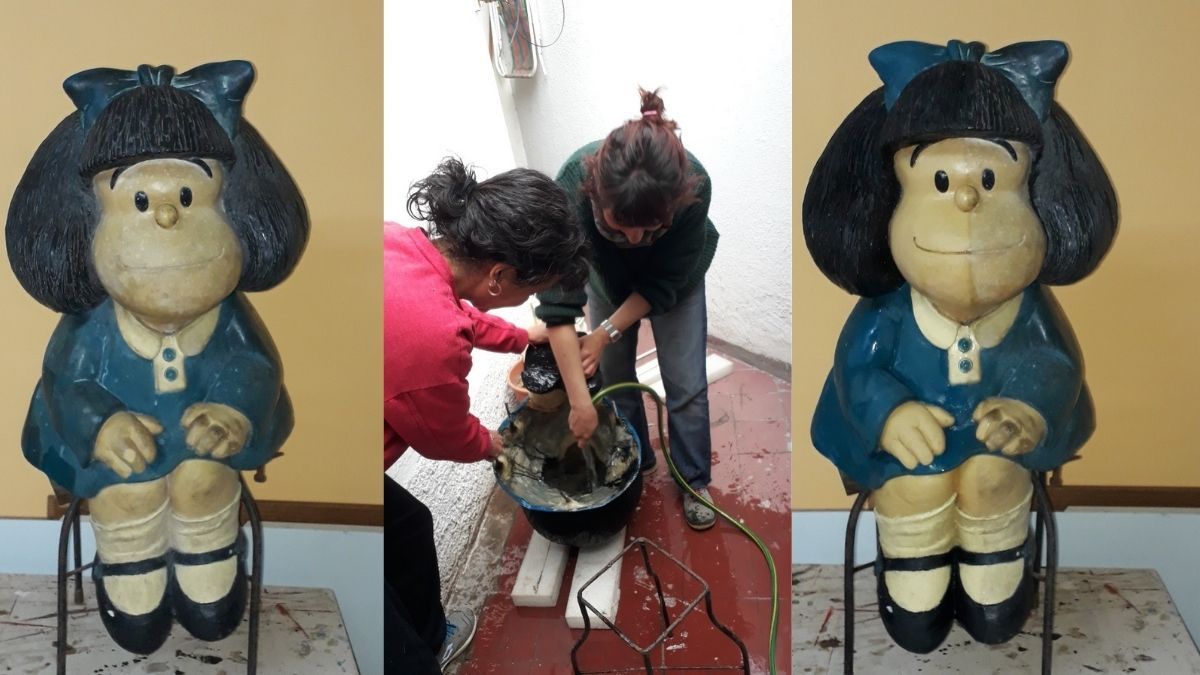 Así fue la restauración de Mafalda y sus amigos antes de volver a la Arístides