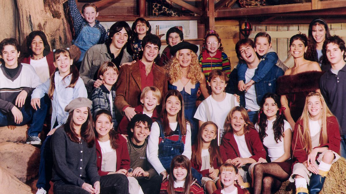 Elenco de Chiquititas, uno de los programas en los que actuó Gabriela Lerner.