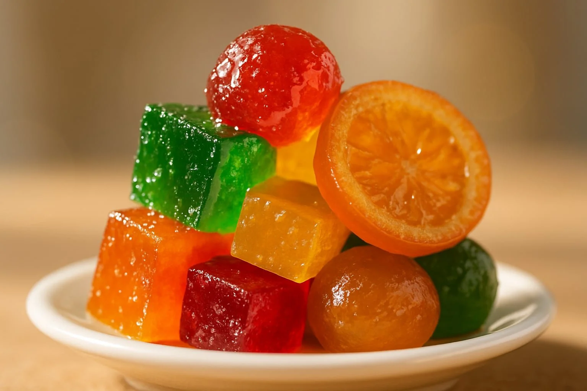 Te sorprenderá los beneficios pocos conocidos de la fruta abrillantada