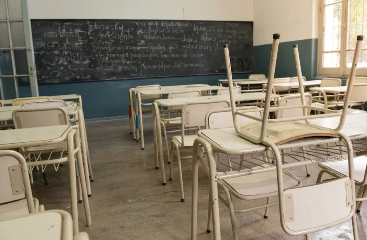 Aulas vacías. Así lucirán las escuelas y colegios de Mendoza entre el 6 y el 17 de julio por las vacaciones de invierno. Imagen ilustrativa.