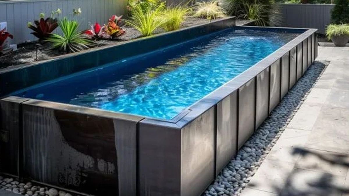 Arquitectura y diseño: piletas hechas con contenedores reciclados