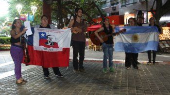 En Mendoza también hubo protestas contra el gobierno de Piñera