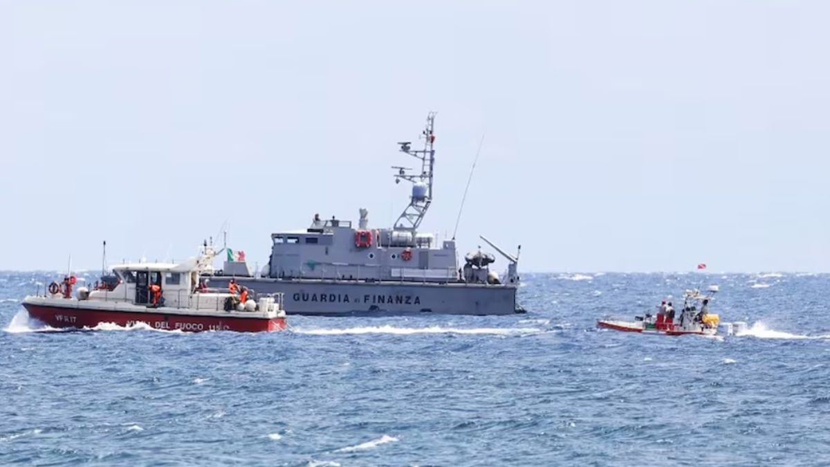 La Guardia Costera de Sicilia realizó una minuciosa búsqueda de las personas desaparecidas tras hundirse el yate La Guardia Costera de Sicilia realizó una minuciosa búsqueda de las personas desaparecidas tras hundirse el yate