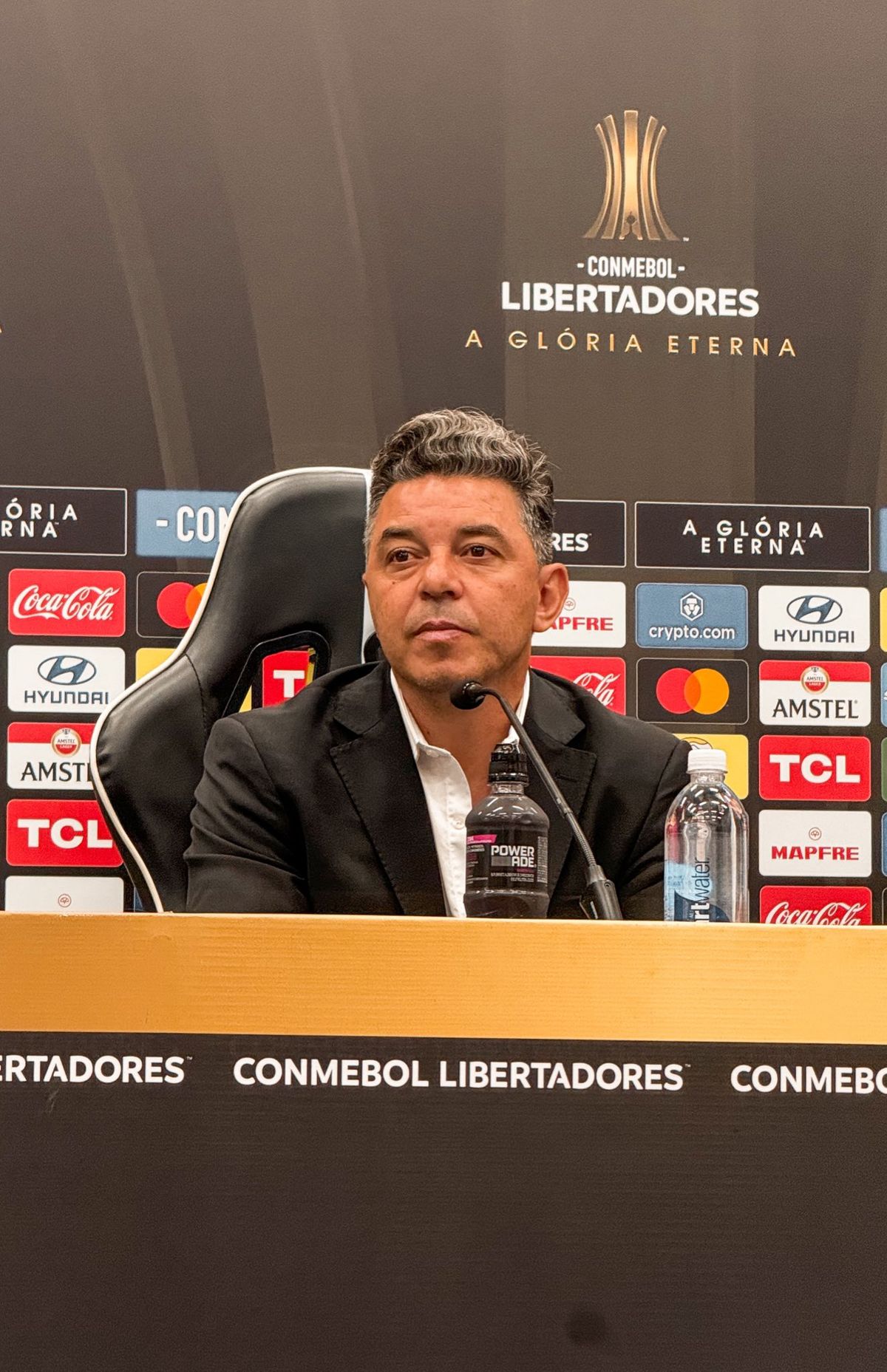 Marcelo Gallardo habló en conferencia de prensa tras la derrota y fue autocrítico con el desempeño de su equipo. Marcelo Gallardo habló en conferencia de prensa tras la derrota y fue autocrítico con el desempeño de su equipo.