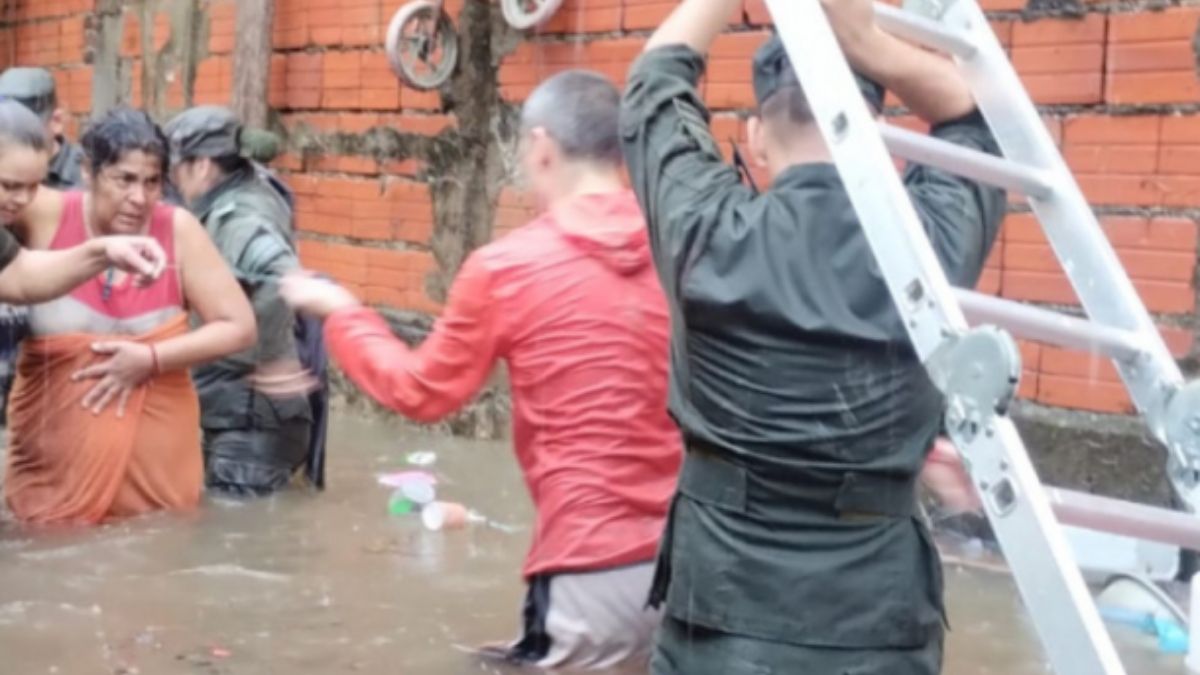 La tormenta en Corrientes dejó muchas casas afectadas. (Foto: InfoGoya)
