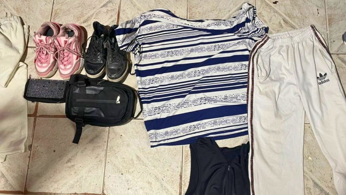 Las prendas de ropa que se secuestraron en el allanamiento contra las presuntas mecheras. Las prendas de ropa que se secuestraron en el allanamiento contra las presuntas mecheras.