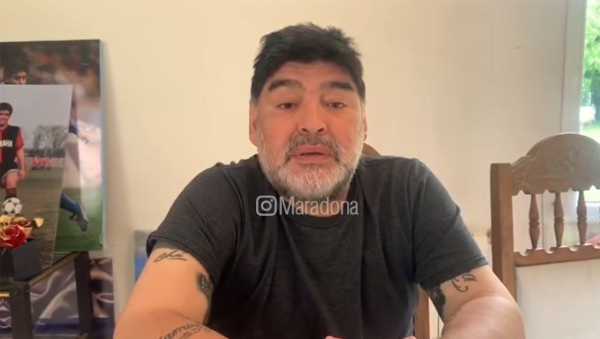 Gianinna Maradona grabó un video de su papá dormido tragando su propio vómito