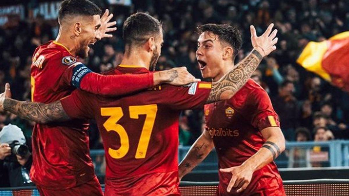 Paulo Dybala llevó a la Roma a octavos de final de la Europa League