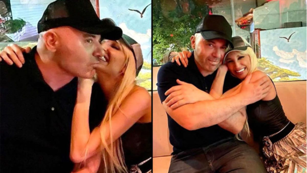 Germán Martitegui y Victoria Xipolitakis juntos y cariñosos.