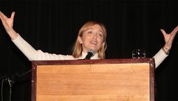 Anabel Fernández Sagasti fue la encargada de abrir Peronismo Futuro.
