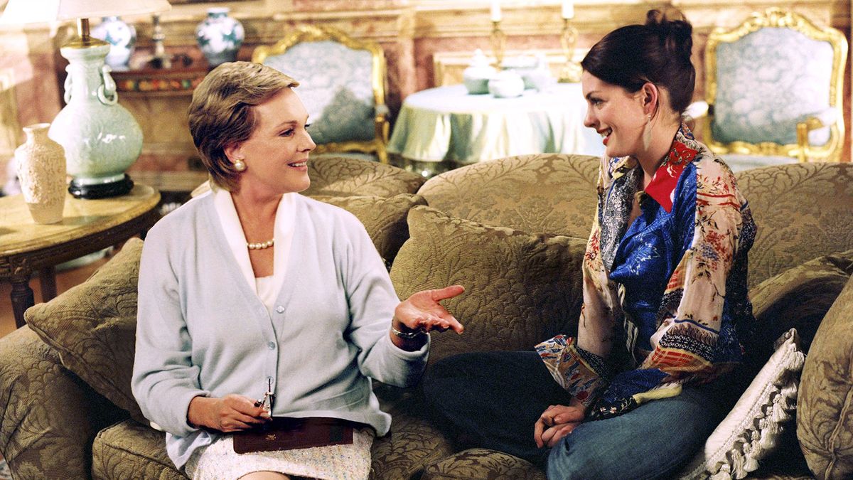 Julie Andrews y Anne Hathaway protagonizaron las primeras dos películas de "El diario de la princesa". Julie Andrews y Anne Hathaway protagonizaron las primeras dos películas de "El diario de la princesa". 