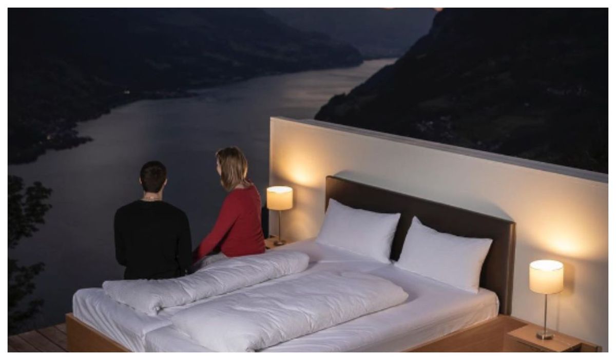 Al aire libre. Cómo es el hotel sin techo ni paredes que no tiene lugar hasta el 2023.