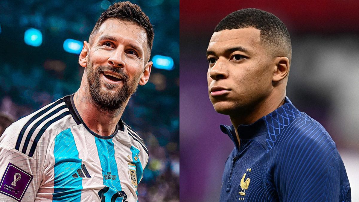 Lionel Messi y Kylian Mbappé, figuras de la Selección argentina y Francia en el Mundial Qatar 2022.
