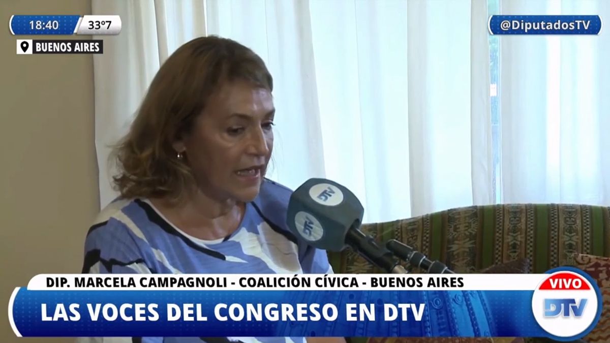 Marcela Campagnoli, de la Coalición Cívica.