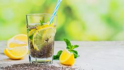 Los beneficios de tomar agua de limón con chía.&nbsp;