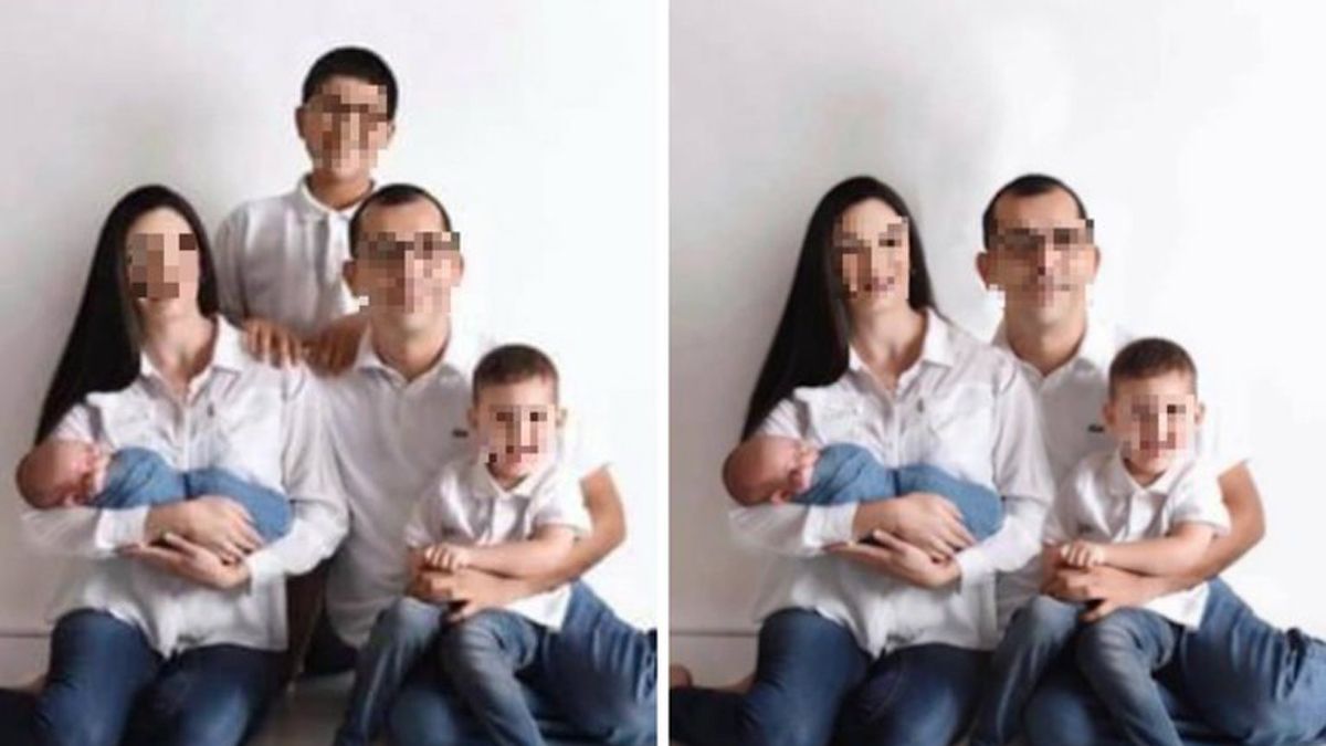 Una mujer pidió quitar a su hijastro de una foto y se hizo viral.
