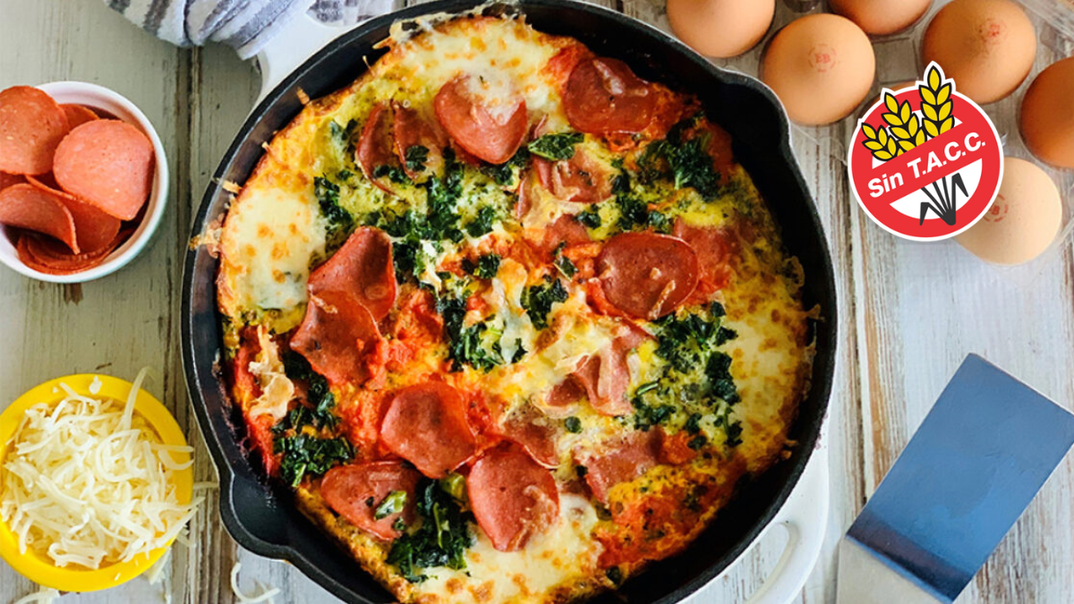 Esta deliciosa pizza frittata sin TACC es muy saludable. Esta deliciosa pizza frittata sin TACC es muy saludable.