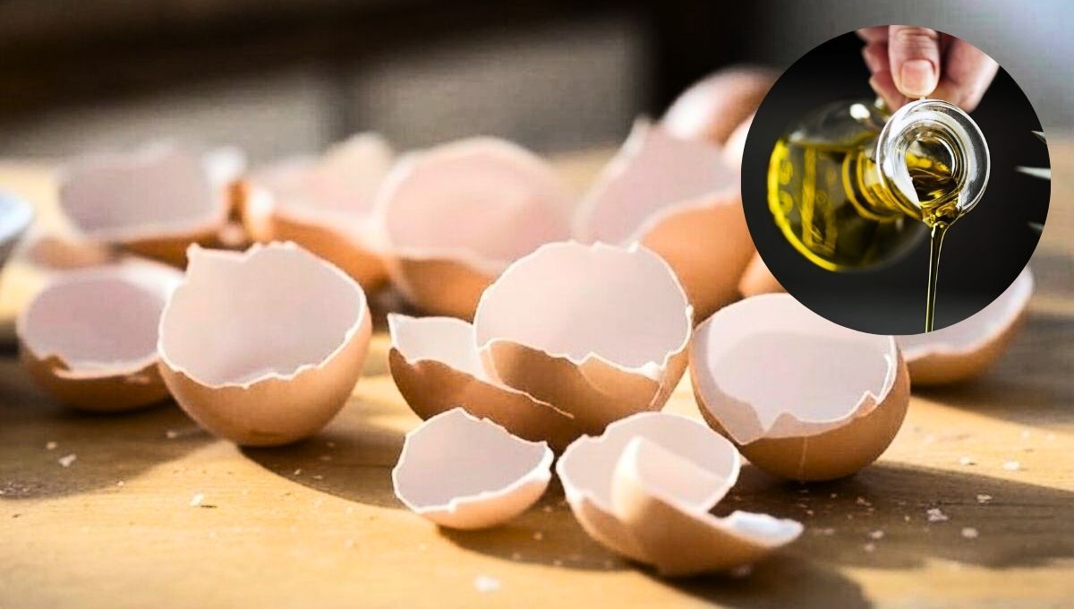 La mezcla de cáscara de huevo con aceite de oliva puede darte dos grandes beneficios