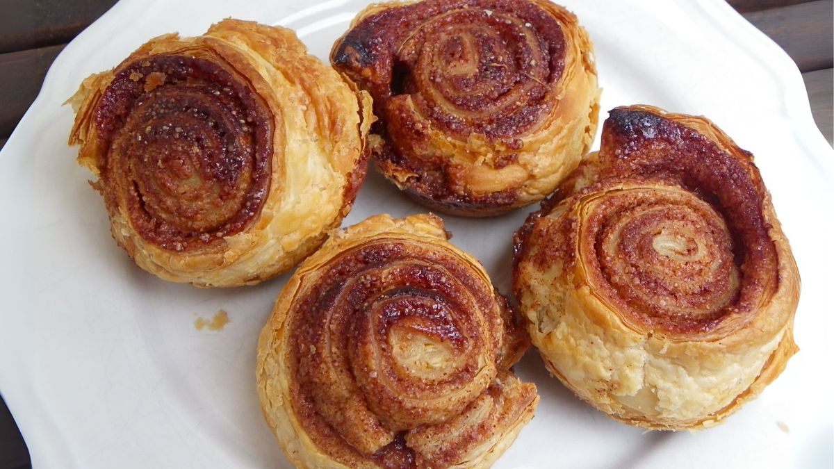 Los rolls de canela son una receta de pastelería mantecosa