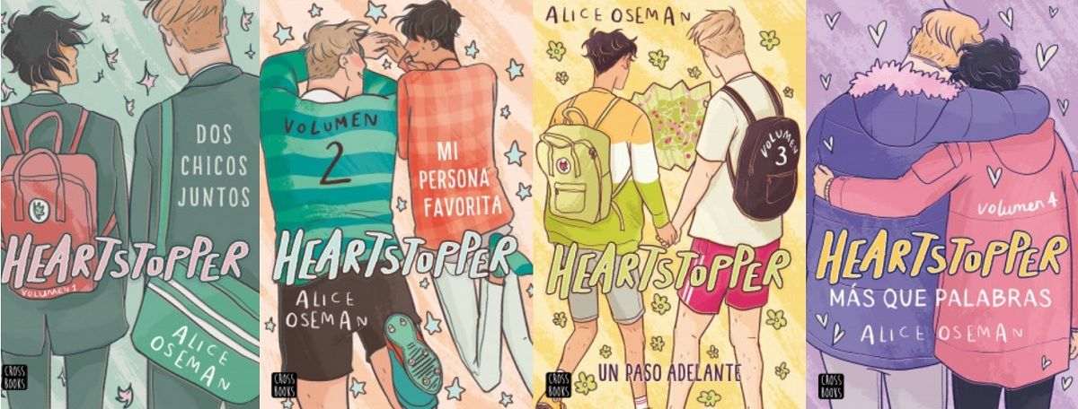 Portada de los libros Heartstopper de Alicia Oseman