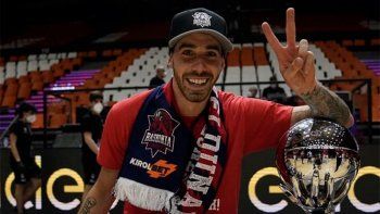 Luca Vildoza fue figura en la obtención del título de Baskonia