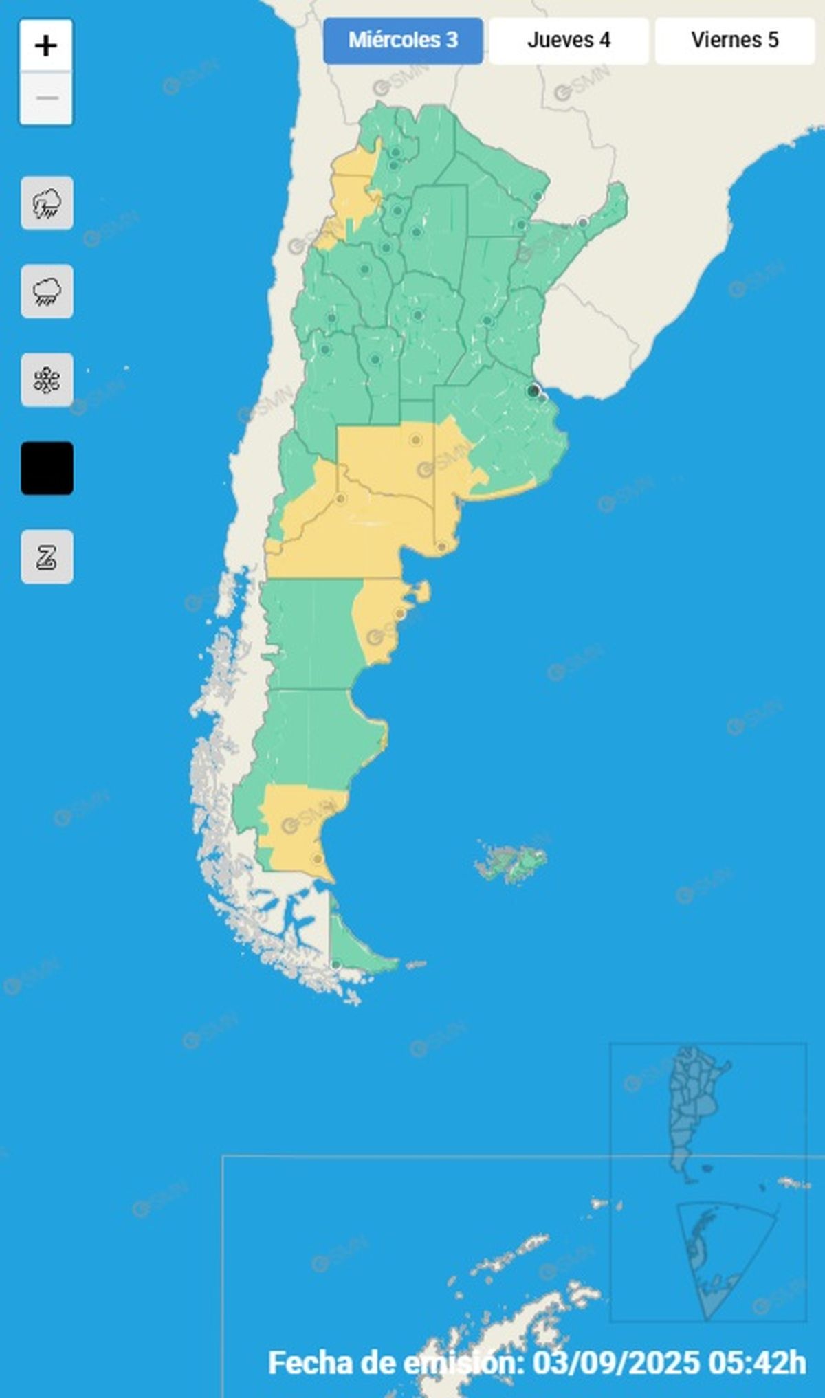 Gran parte del país se ve afectada Gran parte del país se ve afectada