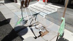 El riesgo de recorrer la peatonal de la capital entrerriana