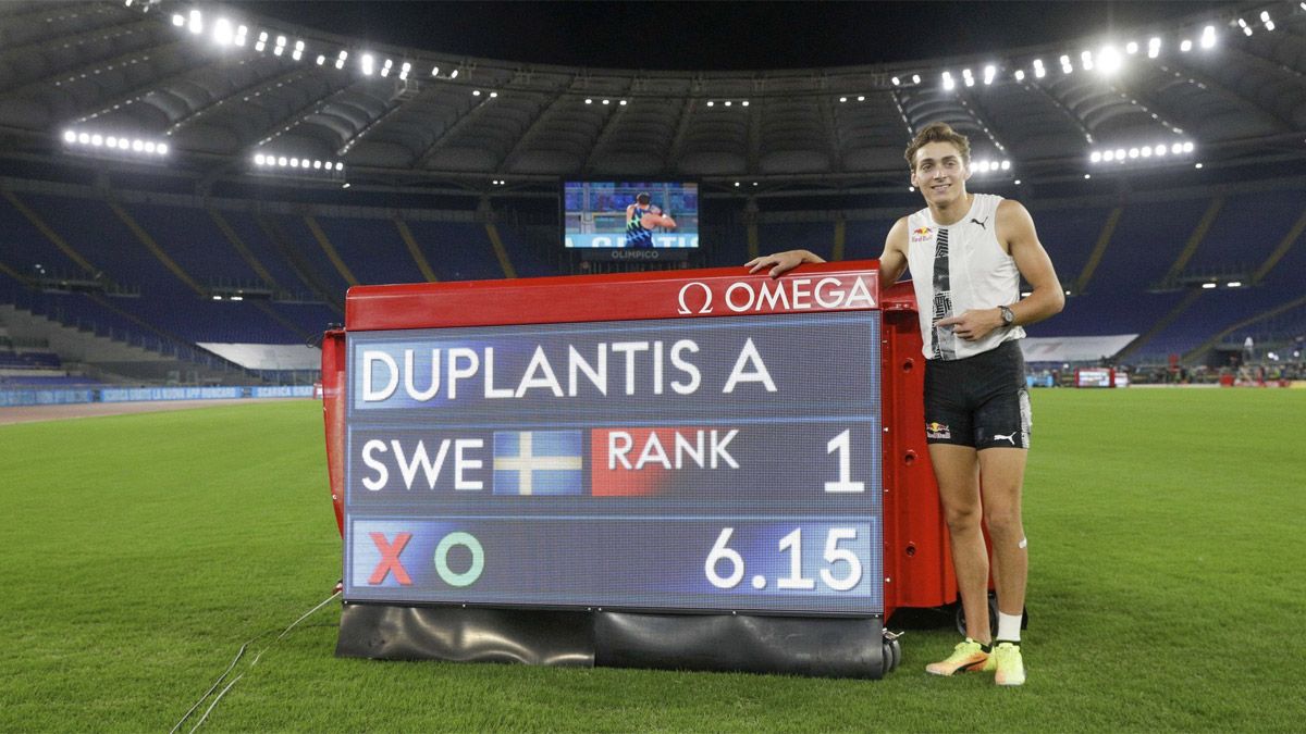 Armand Duplantis y otro récord mundial en salto con garrocha