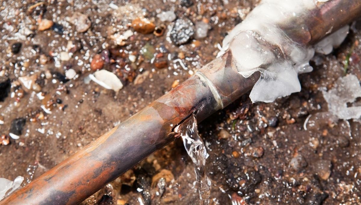 Tuberías congeladas. Tuberías congeladas.