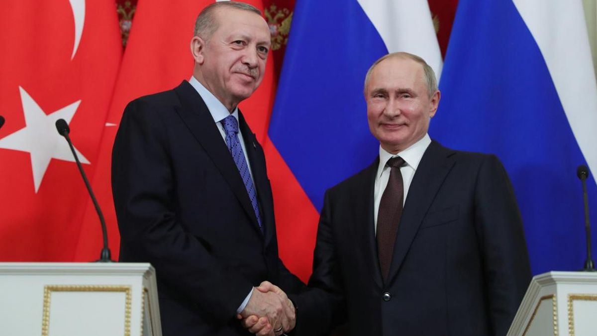 Recep Tayyip Erdogan y Vladimir Putin.
