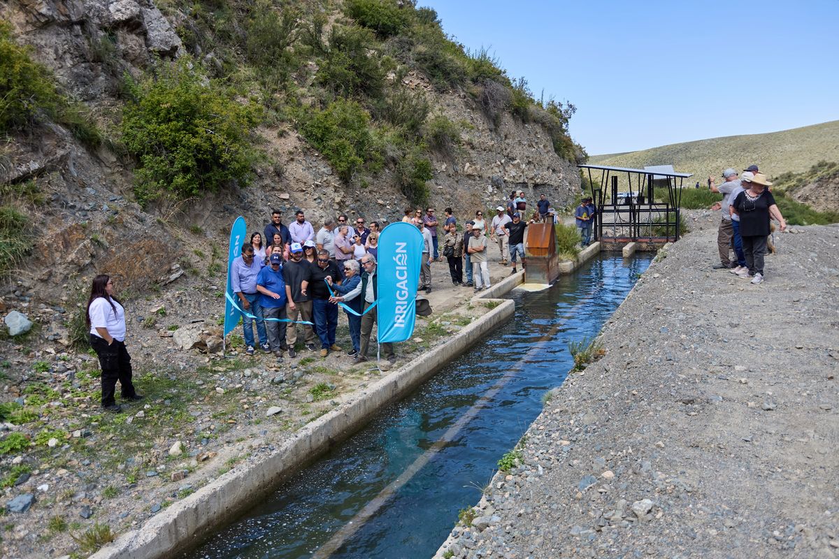 Tormentas y crecidas: Irrigación inauguró una obra para prevenir daños en una zona de Potrerillos