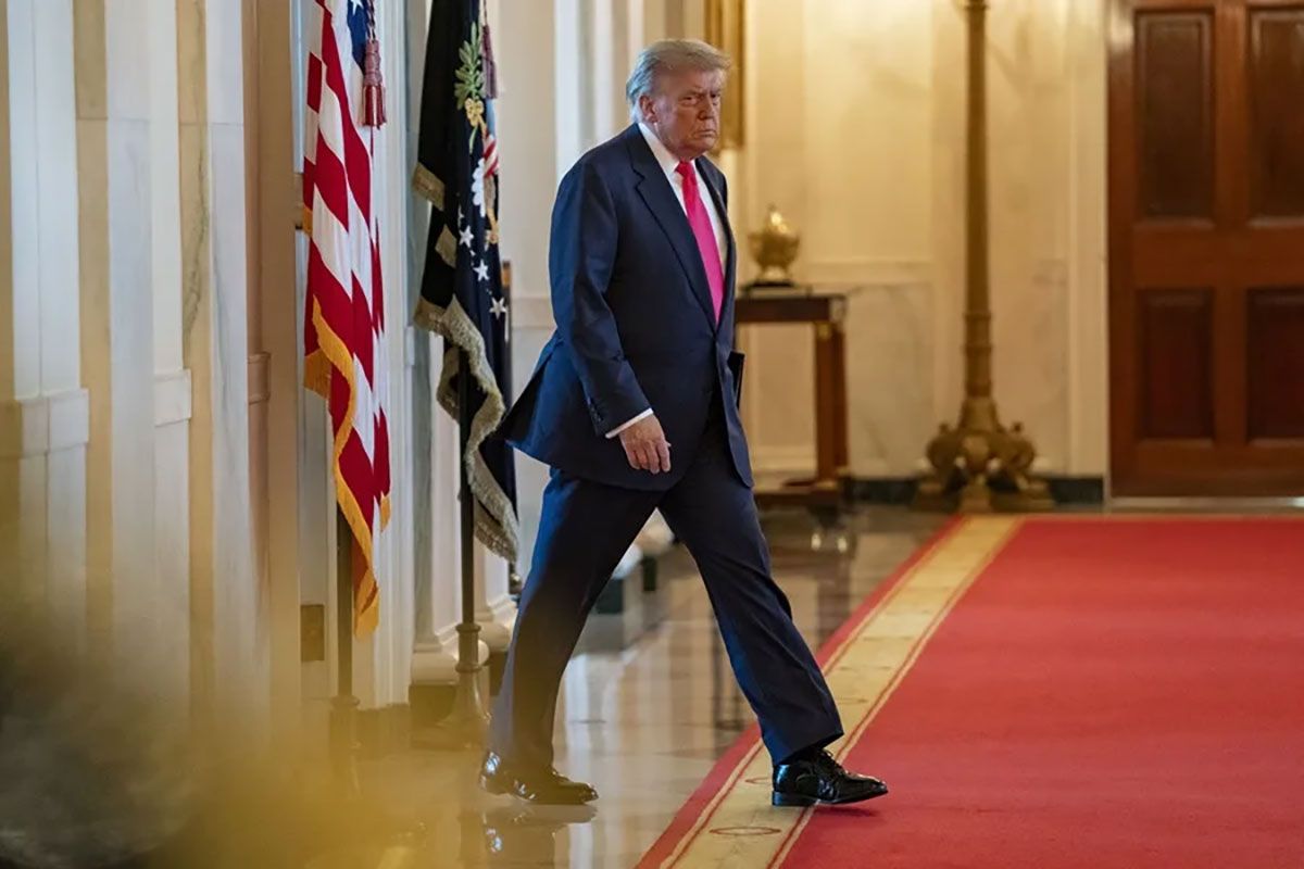 El presidente de Estados Unidos, Donald Trump, en la Casa Blanca, Estados Unidos. Crédito: EFE/EPA/ Ken Cedeno. El presidente de Estados Unidos, Donald Trump, en la Casa Blanca, Estados Unidos. Crédito: EFE/EPA/ Ken Cedeno.