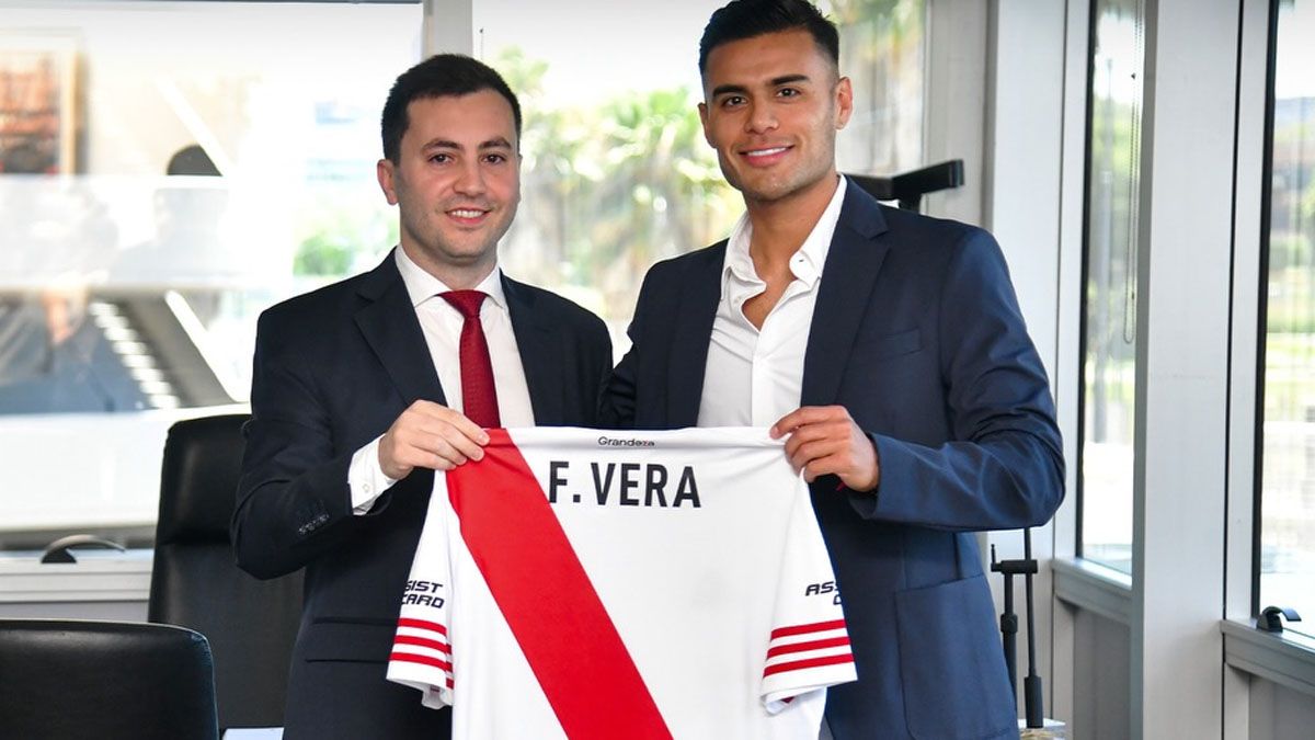 Stefano Di Carlo est&aacute; feliz con la llegada de Fausto Vera a River.