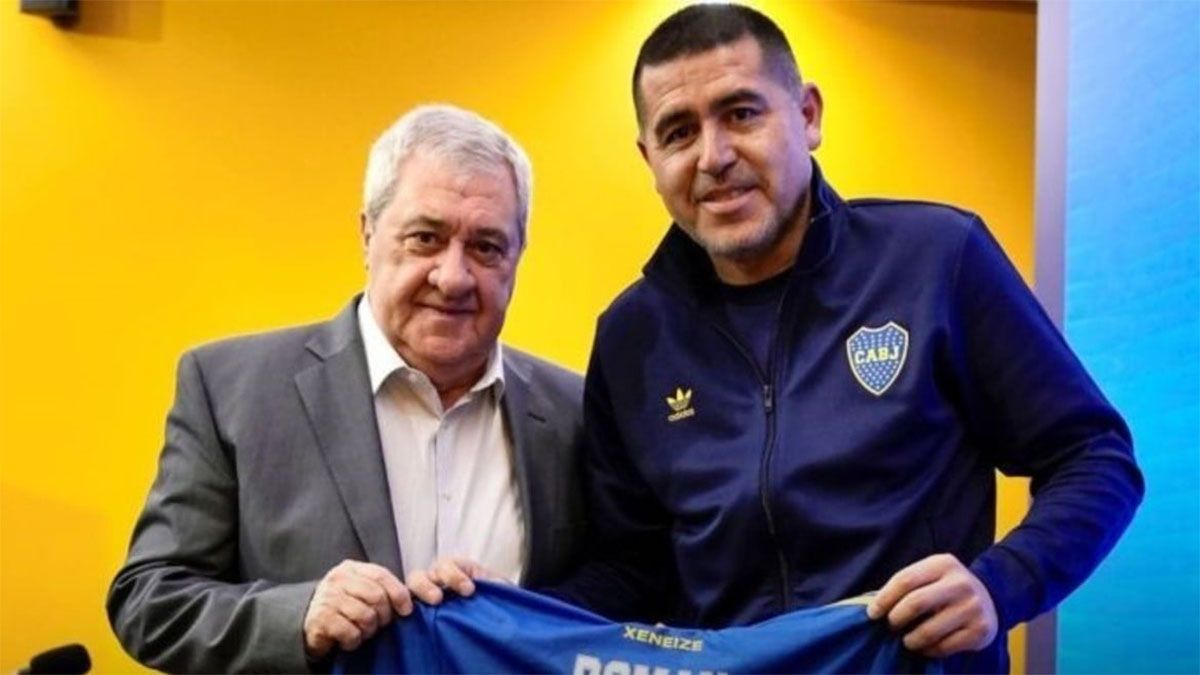 Jorge Amor Ameal y Juan Román Riquelme, el vice y el presidente de Boca.