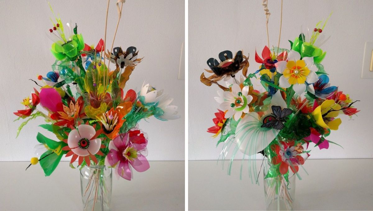 Cómo reciclar botellas de plástico para crear flores decorativas. Cómo reciclar botellas de plástico para crear flores decorativas. 