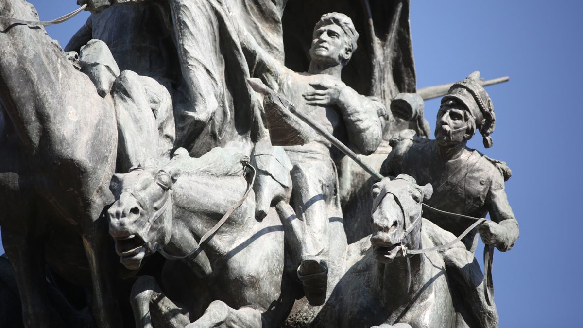 El Ejército de Los Andes atacando al enemigo. Foto: Fernando Martínez.