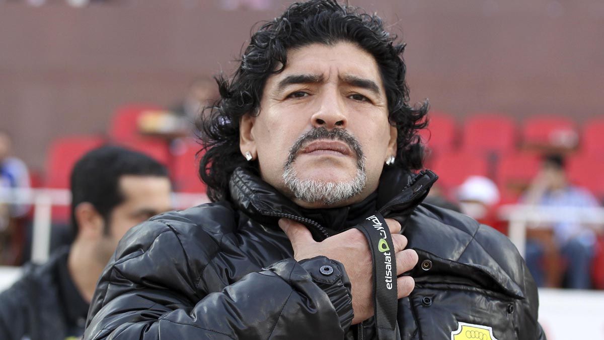 Maradona siempre, por elección, se enfrentó con el poder.