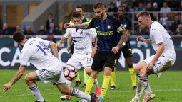 El Inter de Icardi tropezó de local al perder 2 a 1 con la Sampdoria