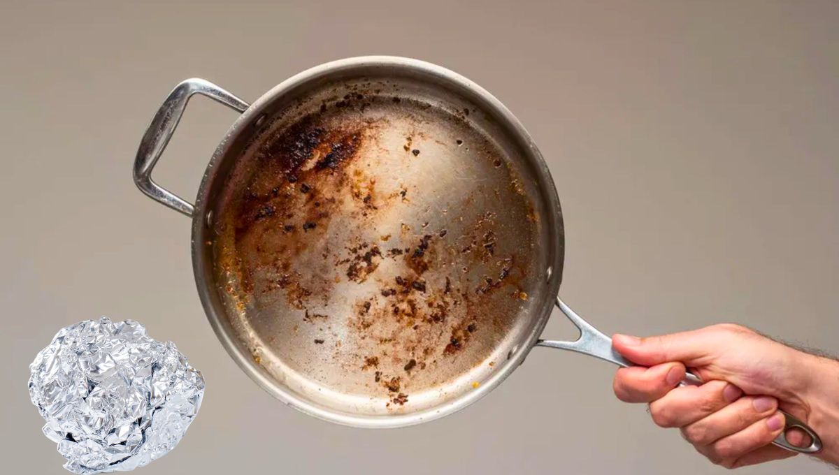 Elimina la grasa pegada en tus ollas sin esfuerzo: el potente truco casero con papel aluminio
