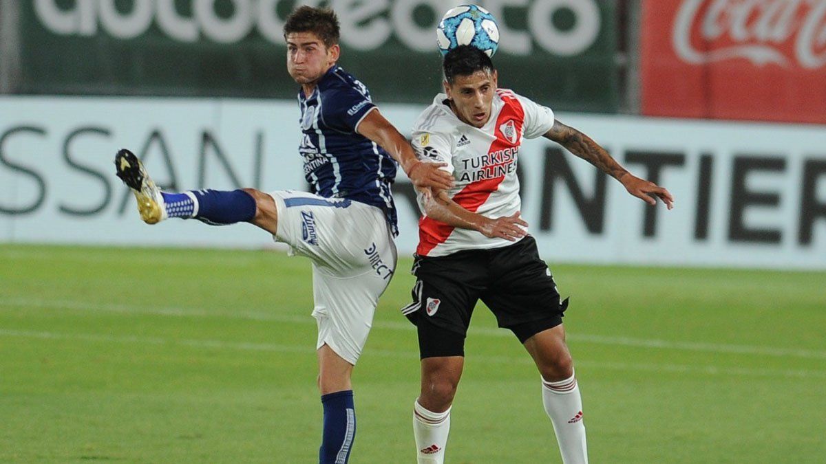 Tomás Badaloni convirtió un gol en el partido ante River Plate.