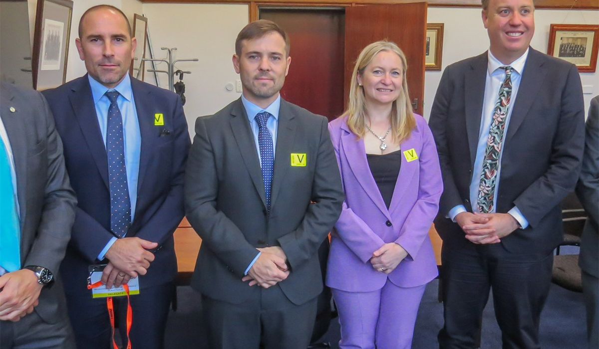 Hebe Casado junto a Jerónimo Shantal en Australia.