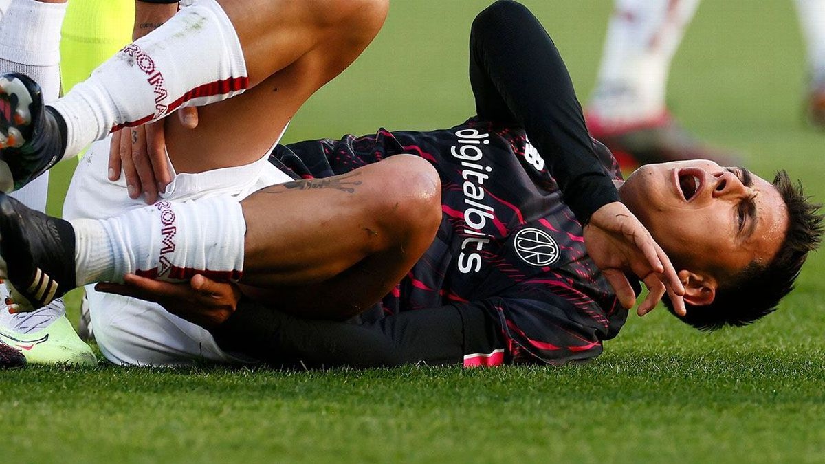 Paulo Dybala se lesionó en el pa