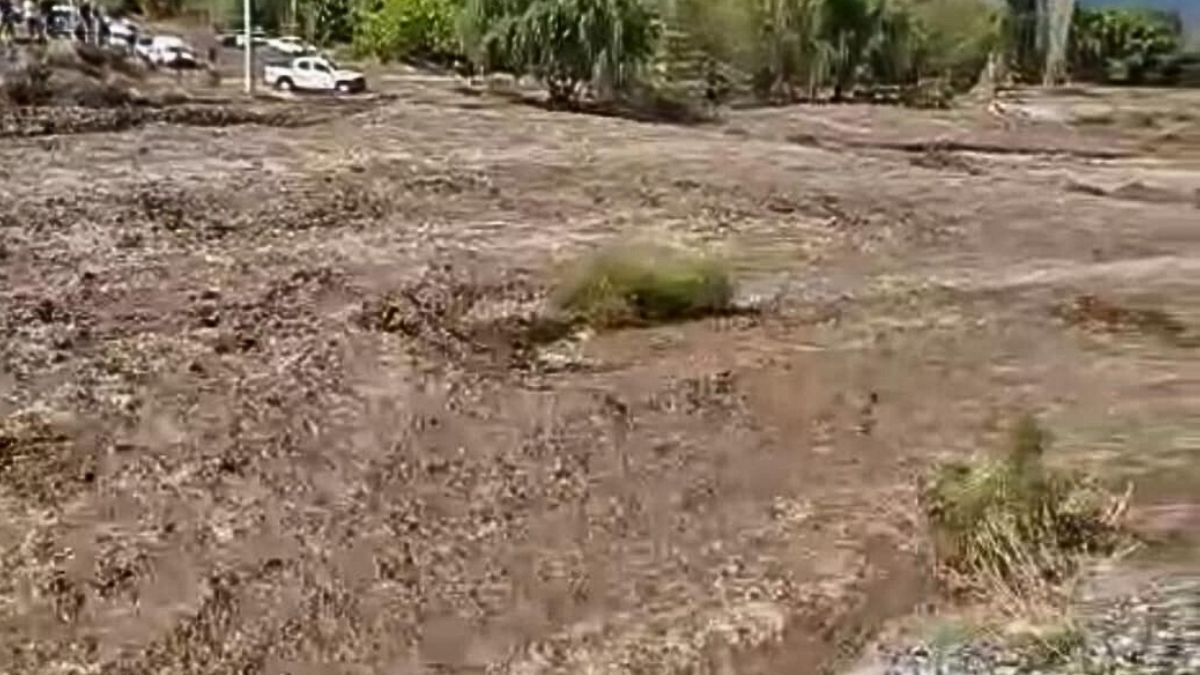 La RP N° 86, a la altura del arroyo Anchayuyo, (ingreso a Tupungato) debió ser cortada por la inundación La RP N° 86, a la altura del arroyo Anchayuyo, (ingreso a Tupungato) debió ser cortada por la inundación