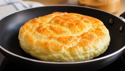 El pan nube en sartén es una opción liviana para sumar a la dieta: su receta no lleva harina.