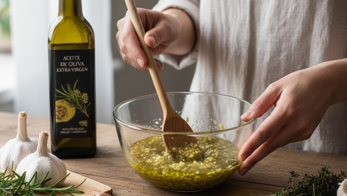 Mezclar aceite de oliva con ajo: por qué recomiendan hacerlo y para qué sirve