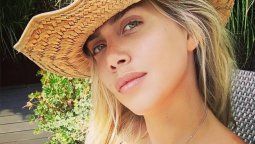 Las explosivas selfies de Wanda Nara aterciopelada.