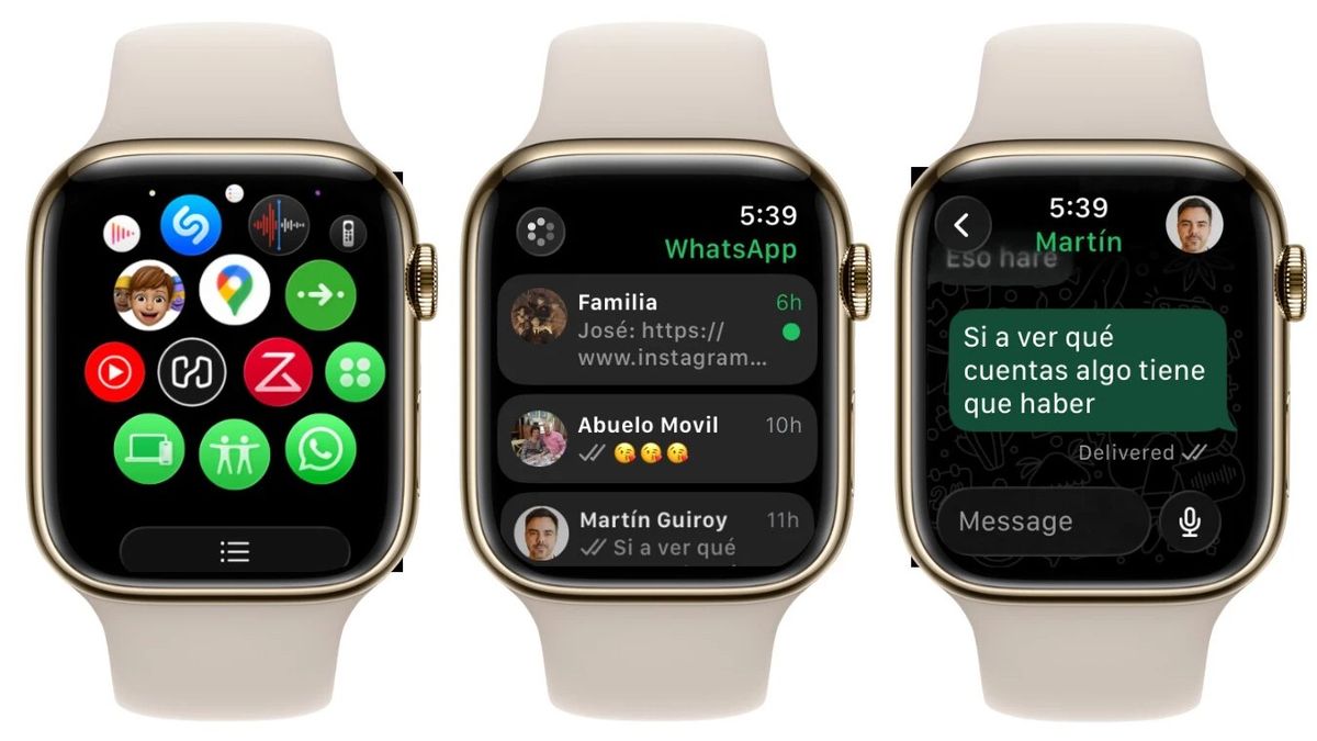 WhatsApp ahora está compatible para Apple Watch. Foto: Applesfera WhatsApp ahora está compatible para Apple Watch. Foto: Applesfera