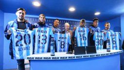 Racing presentó a sus refuerzos y se ilusiona con el campeonato