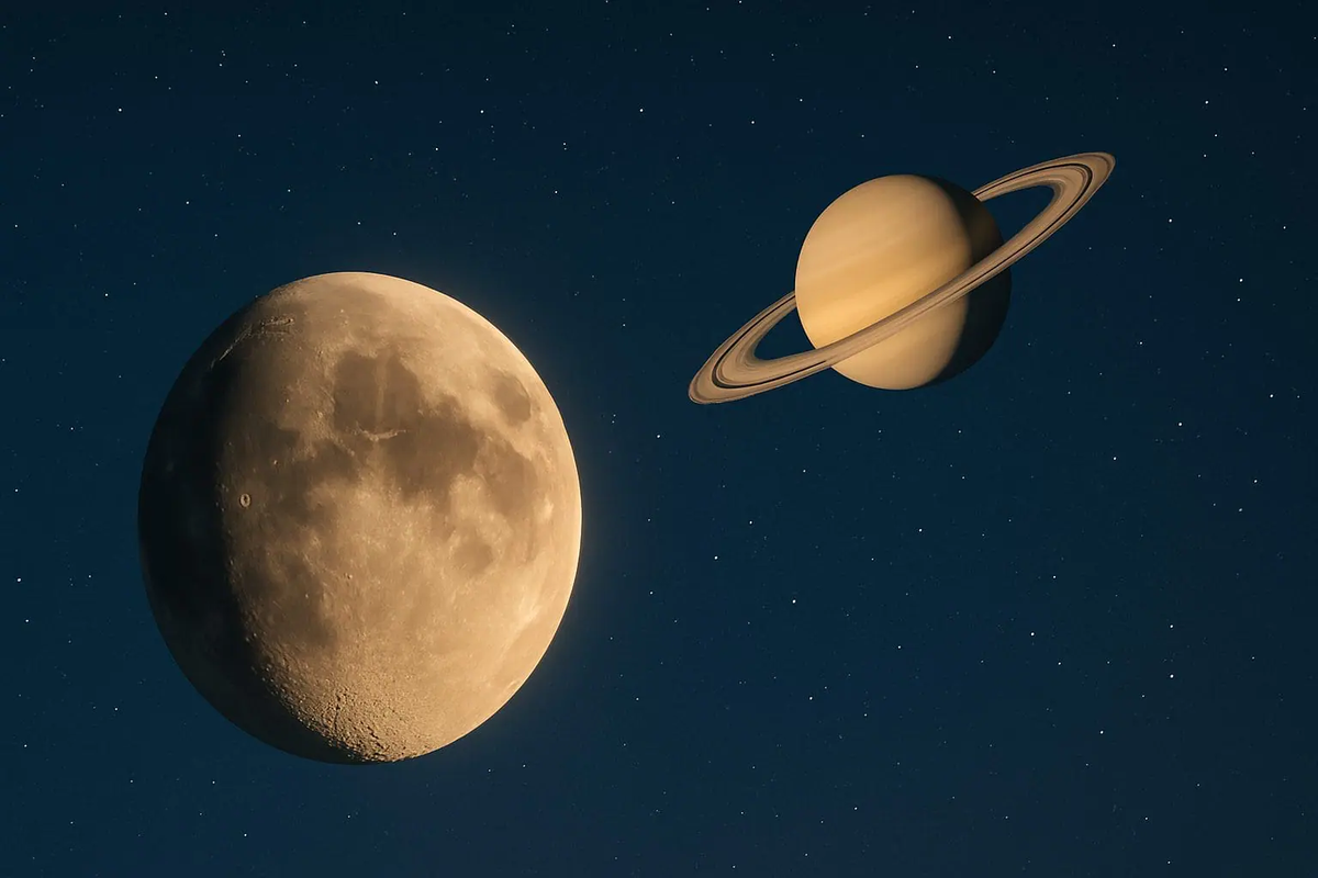 Un planeta se acercará a la Luna y podrá observarse en el cielo nocturno: cuál es y cuándo sucederá Un planeta se acercará a la Luna y podrá observarse en el cielo nocturno: cuál es y cuándo sucederá 