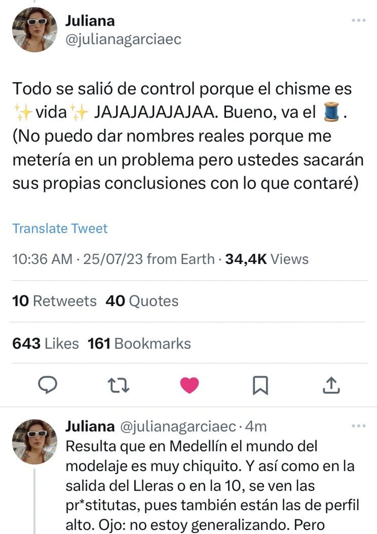 El hilo de Twitter sobre la supuesta infidelidad de Rauw Alejandro a Rosalía con Valeria Duque. Twitter/@HistorywithLilo. El hilo de Twitter sobre la supuesta infidelidad de Rauw Alejandro a Rosalía con Valeria Duque. Twitter/@HistorywithLilo.